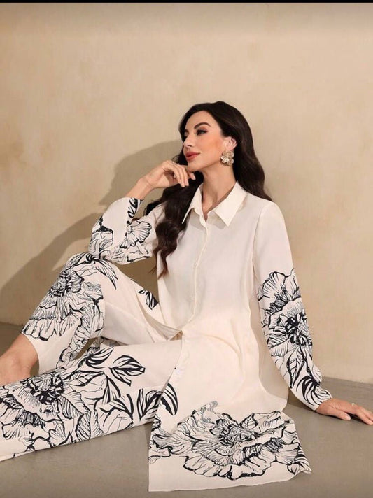 COLLAR BUTTON DOWN-2PC