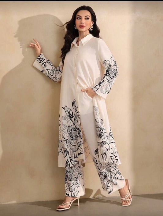 COLLAR BUTTON DOWN-2PC